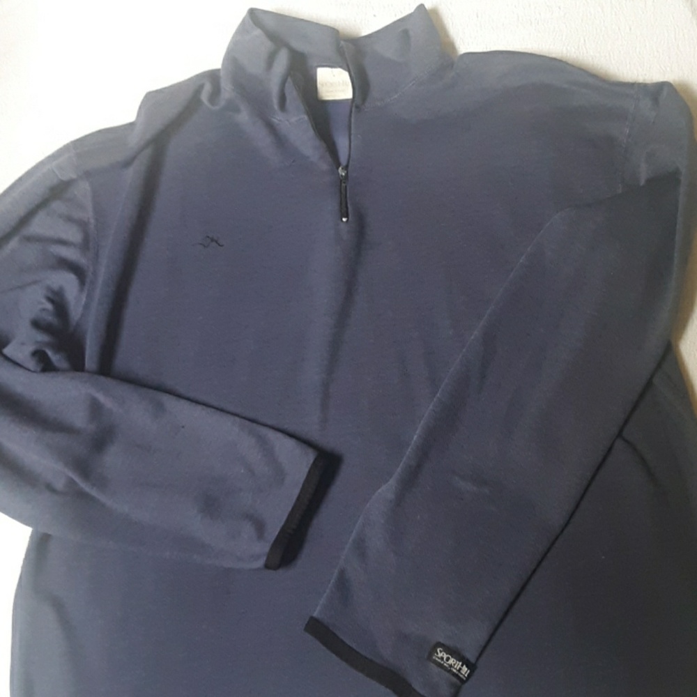 Long sleeve, dark blue, 1/4 zip pullover